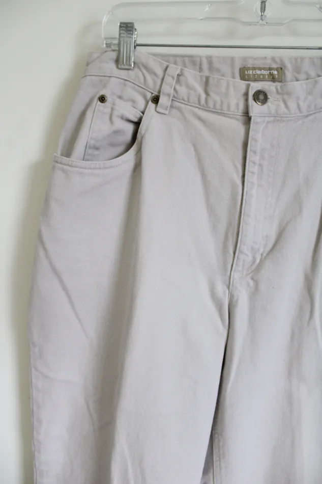 Liz Claiborne Necklaces Vintage Liz Claiborne Lizwear Tan Denim Mom Jeans 14