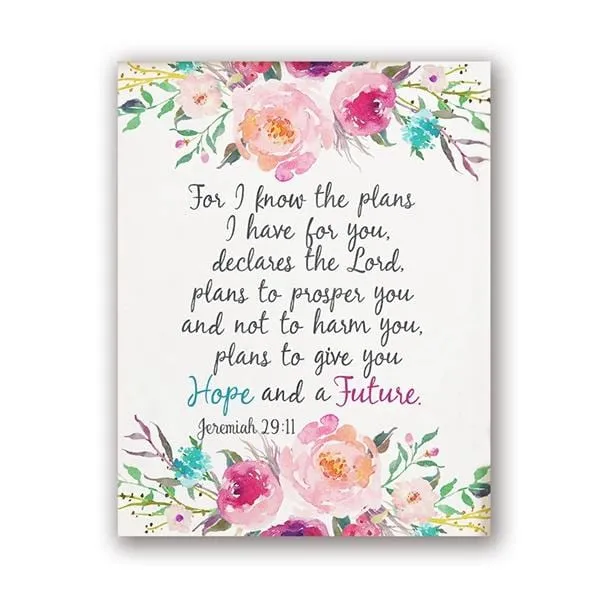 Lords Guidance Earrings Bible Verse Wall Artbr Jeremiah 2911
