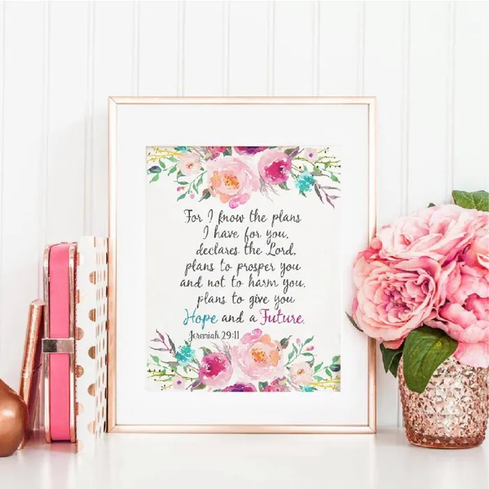 Lords Guidance Earrings Bible Verse Wall Artbr Jeremiah 2911