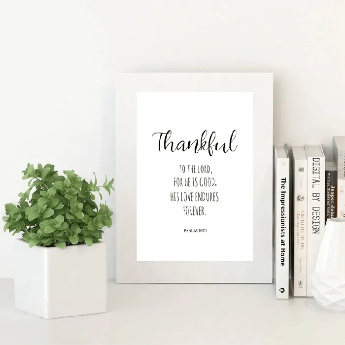 Lords Guidance Earrings Bible Verse Wall Artbr Thankful To The Lord