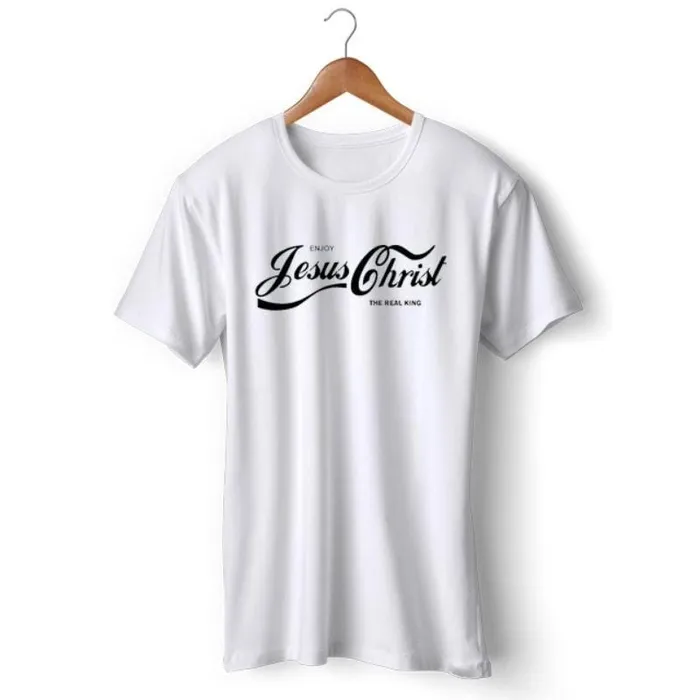 Lords Guidance Earrings Christian TShirt br Jesus Christ Coca Cola