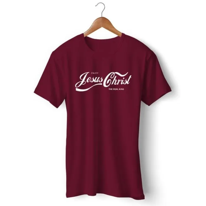 Lords Guidance Earrings Christian TShirt br Jesus Christ Coca Cola