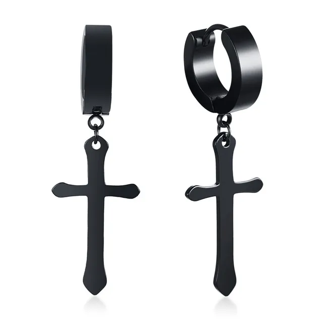 Lords Guidance Earrings Minimalistic Christian Cross Dangle Earrings