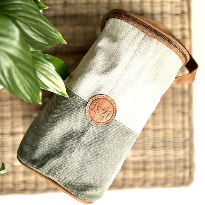 LUUKS Necklaces Canvas and Leather Wine Cooler 2 Bottles