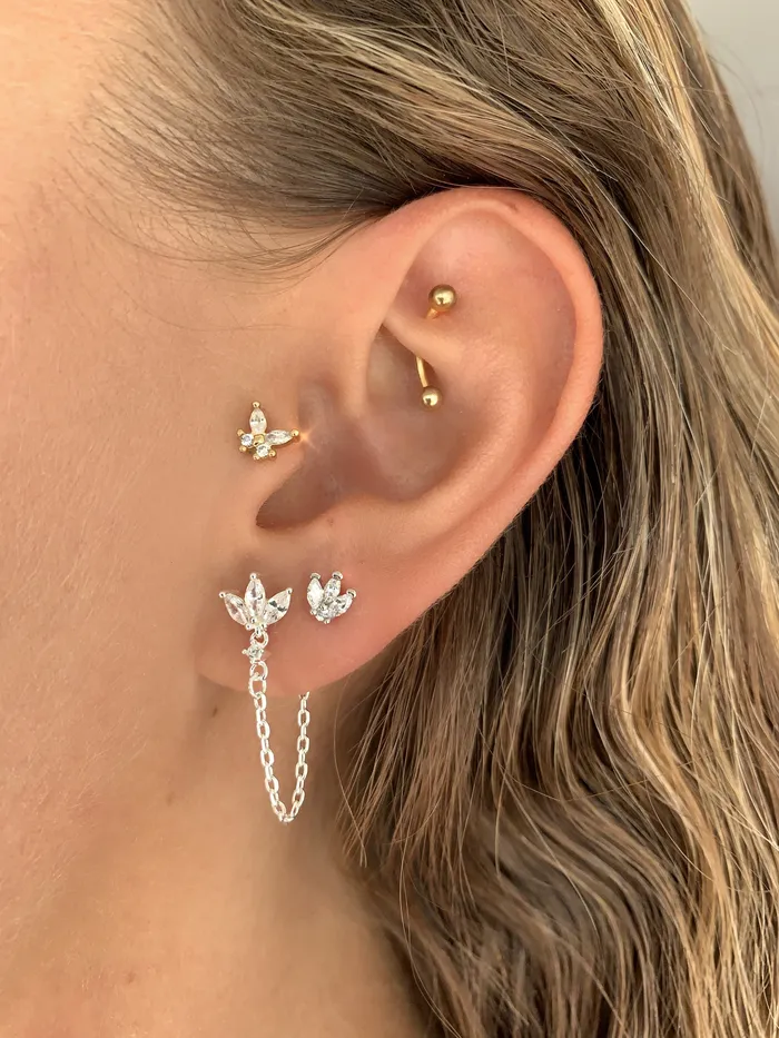 Maison Dore Jewelry Earrings QUEEN PIERCING