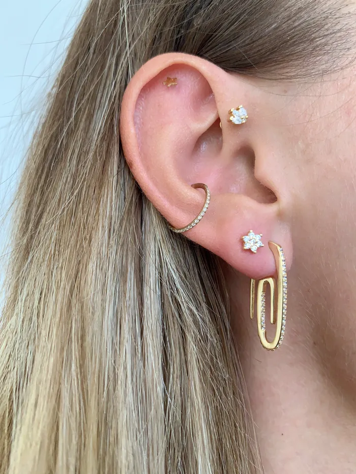 Maison Dore Jewelry Earrings QUEEN PIERCING