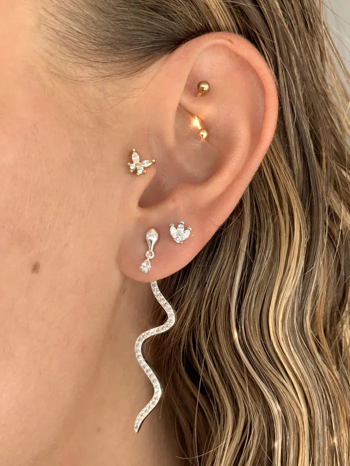 Maison Dore Jewelry Earrings QUEEN PIERCING