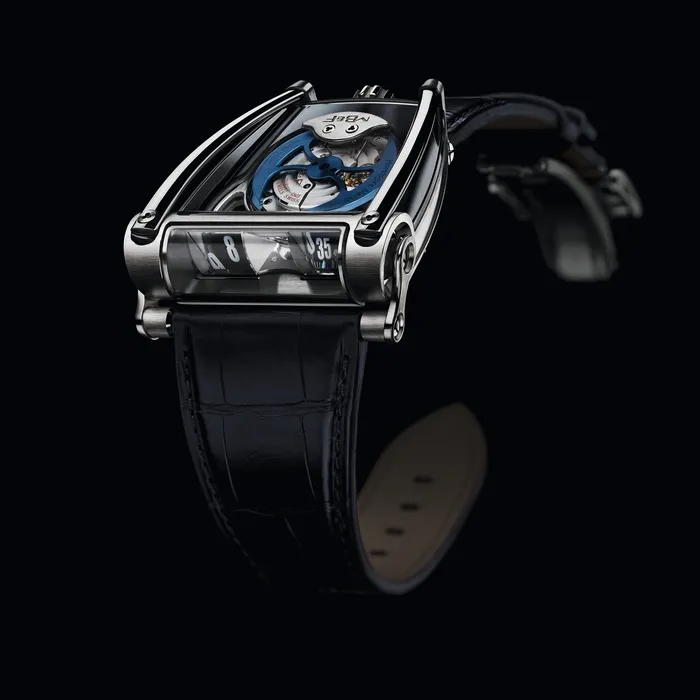 MBF HM8 CanAm White Gold and Titanium Watch MBF Earrings