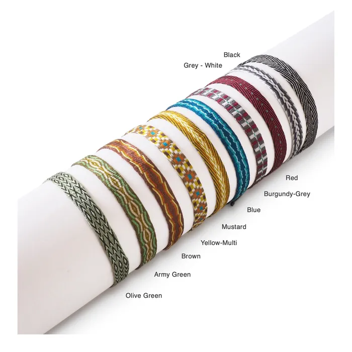 Mens Egyptian Loom Bracelet Wide Burgundy Silver Azua Bracelets Mens Egyptian Loom Bracelet Wide Burgundy Silver Azua Bracelets