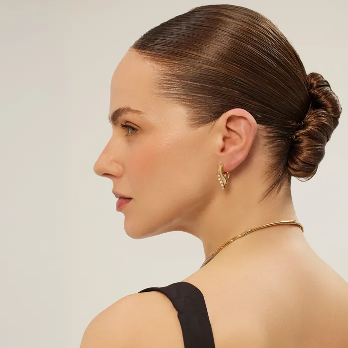 Midi Flare Hoop Earring Kismet by Milka Earrings