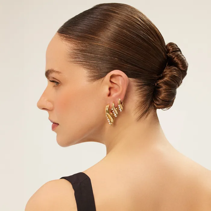 Midi Flare Hoop Earring Kismet by Milka Earrings