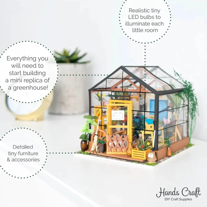 Miniatures by NC Earrings Miniature DIY Kit Greenhouse Flower Shop