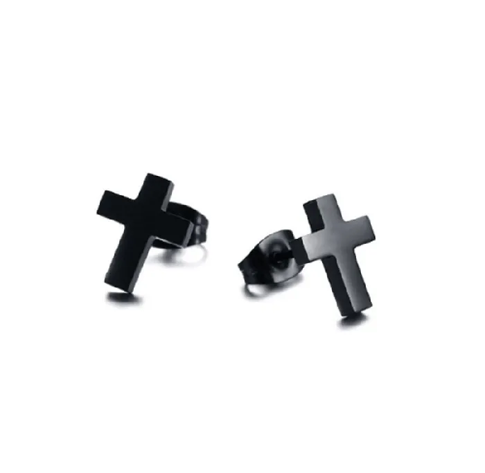 Minimalistic Christian Cross Earrings Lords Guidance Earrings