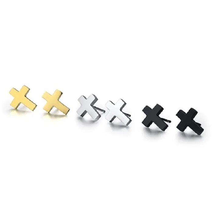 Minimalistic Christian Cross Earrings Lords Guidance Earrings