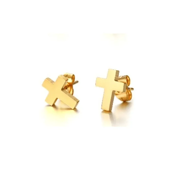 Minimalistic Christian Cross Earrings Lords Guidance Earrings