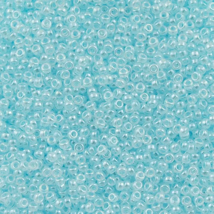 Miyuki Seed Beads 110 Lt Aqua Ceylon 0522 Peppy Beads Earrings