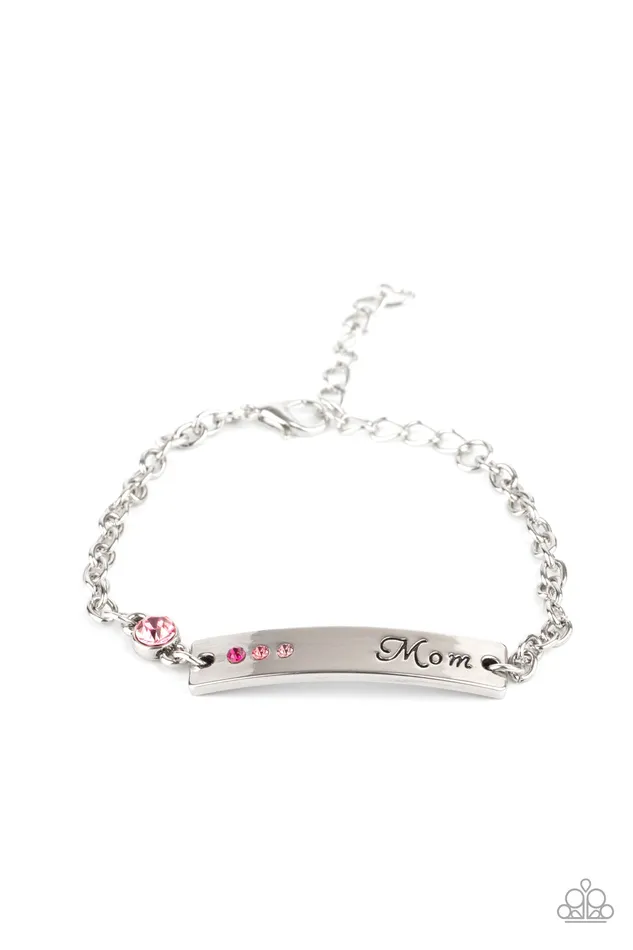Mom Always Knows Pink Paparazzi Accessories Necklaces