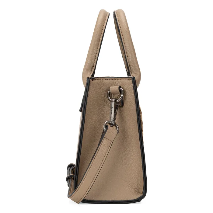 MONTANA WEST Earrings Wrangler Whipstitch Mini ToteCrossbody Khaki