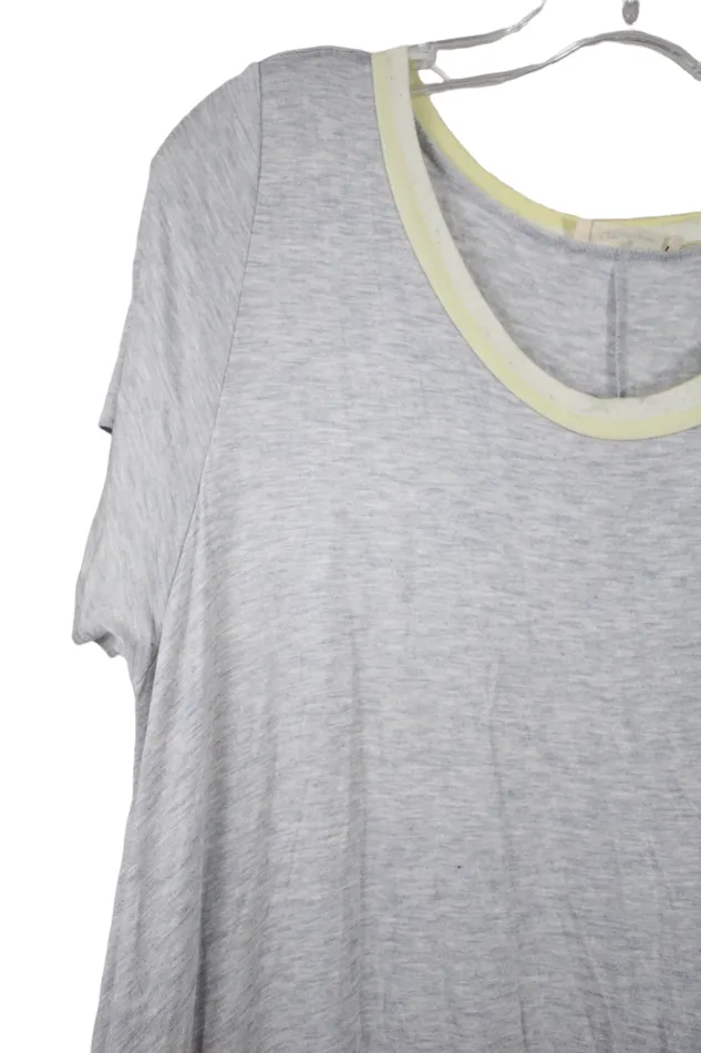 Myesper Earrings Myesper Gray Heathered Tunic Top XL