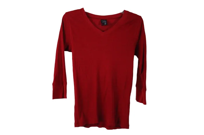 Nautica Earrings Nautica Red Rib Shirt M