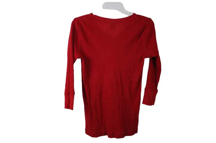 Nautica Earrings Nautica Red Rib Shirt M