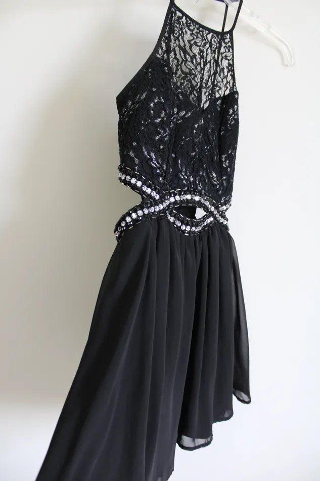 Necklaces B Darlin B Darlin Black SemiFormal Dress 56