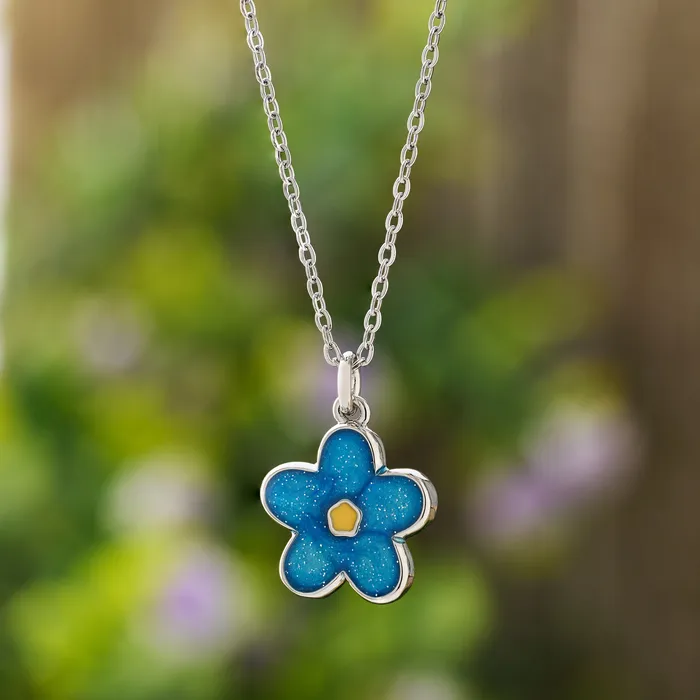 Necklaces Chadds Ford Jewelry Little ForgetMeNot Flower Necklace