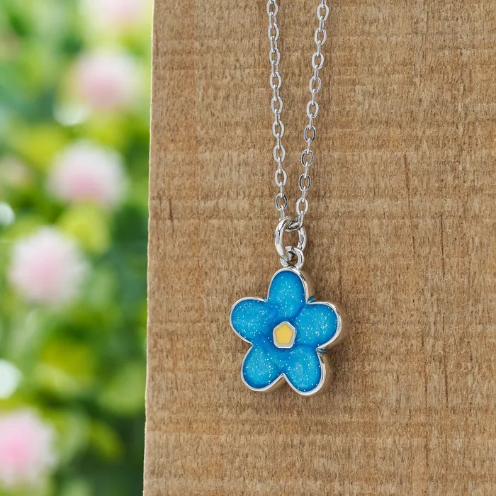 Necklaces Chadds Ford Jewelry Little ForgetMeNot Flower Necklace