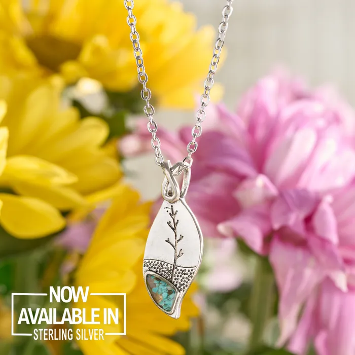 Necklaces Chadds Ford Jewelry Turquoise Leaf Tree Necklace