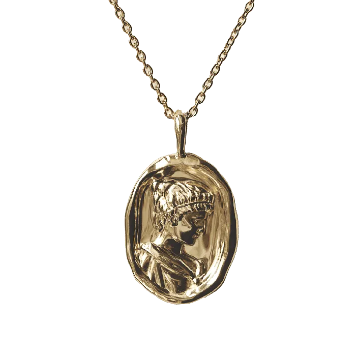Necklaces COMMON ERA Hypatia Molten Gold Pendant