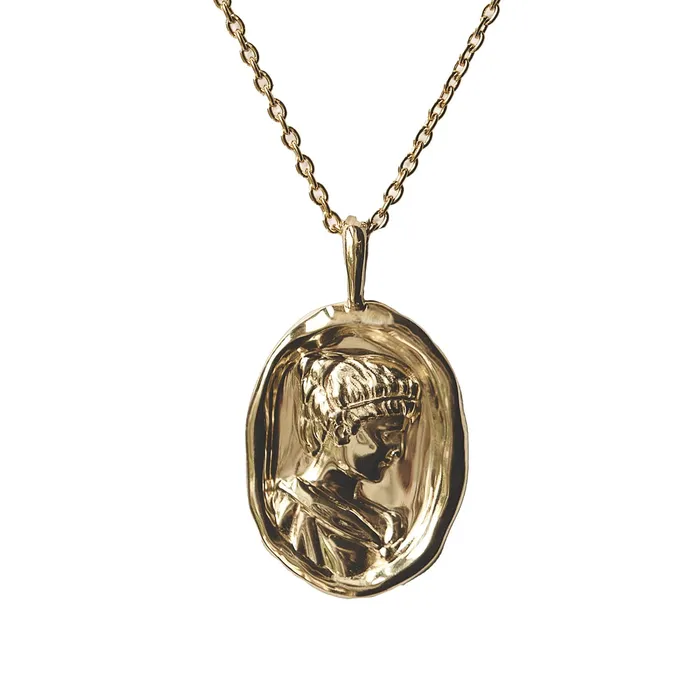 Necklaces COMMON ERA Hypatia Molten Gold Pendant Necklaces COMMON ERA Hypatia Molten Gold Pendant