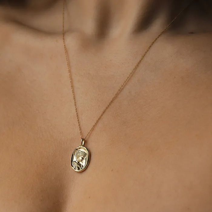 Necklaces COMMON ERA Hypatia Molten Gold Pendant Necklaces COMMON ERA Hypatia Molten Gold Pendant