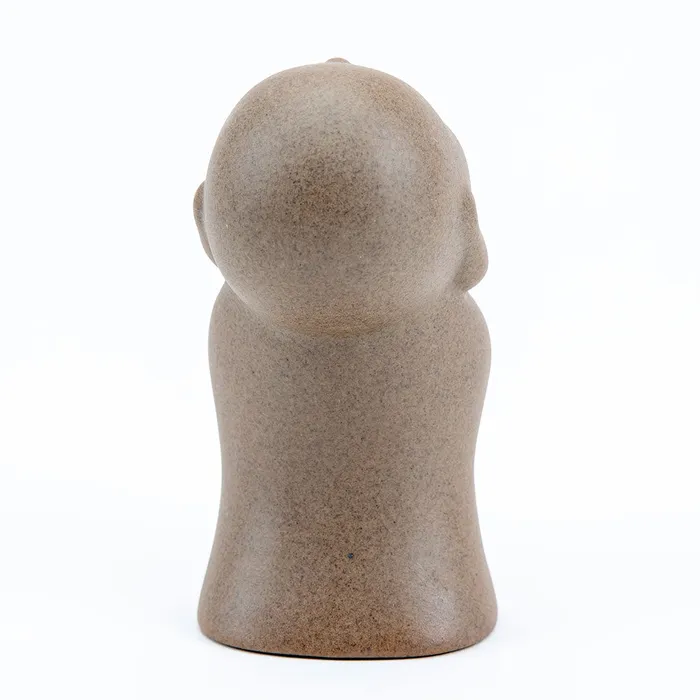 Necklaces Eastern Elm Jizo Sculpture Symbol of Peace and Protection