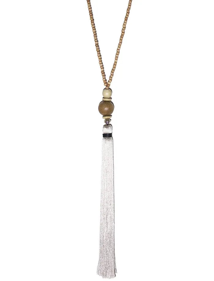 Necklaces Erika Pea Gilligan Long Tassel Necklace