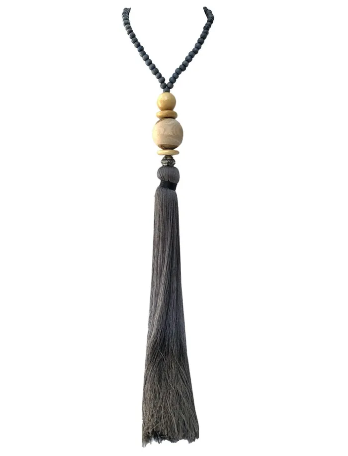 Necklaces Erika Pea Gilligan Long Tassel Necklace
