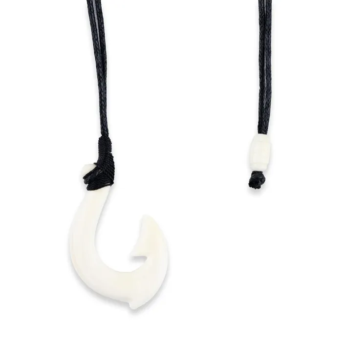 Necklaces Extra Large Hawaiian Bone Hook Necklace PACIFICOCEANCOL