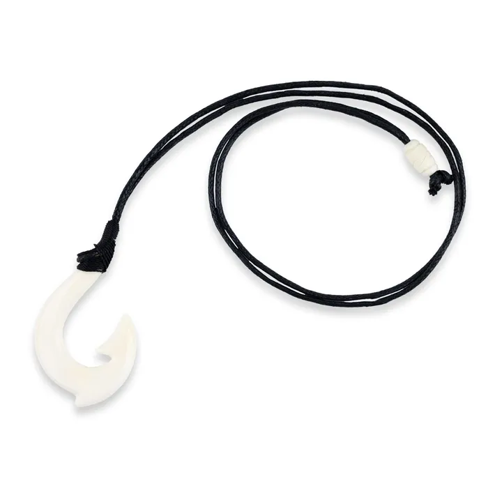 Necklaces Extra Large Hawaiian Bone Hook Necklace PACIFICOCEANCOL