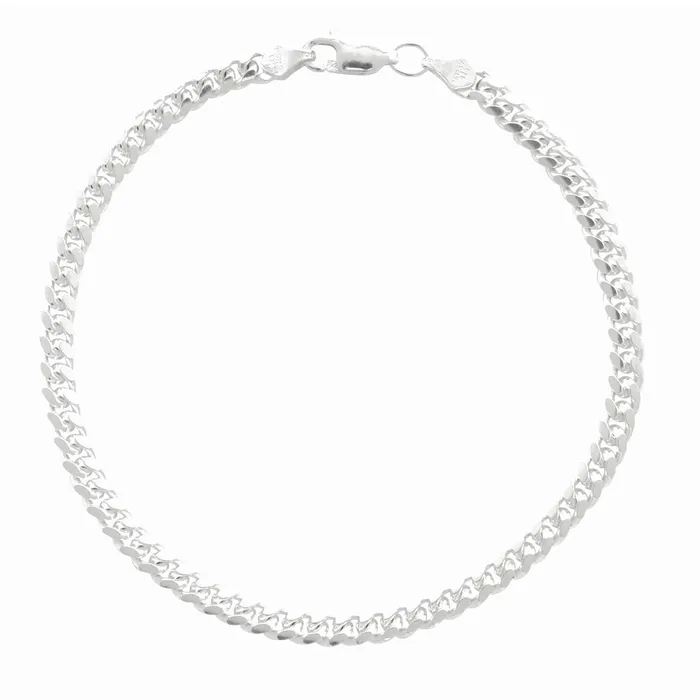 Necklaces Gold Shield Pulsera de oro 14k para hombre 4mm Oro blanco