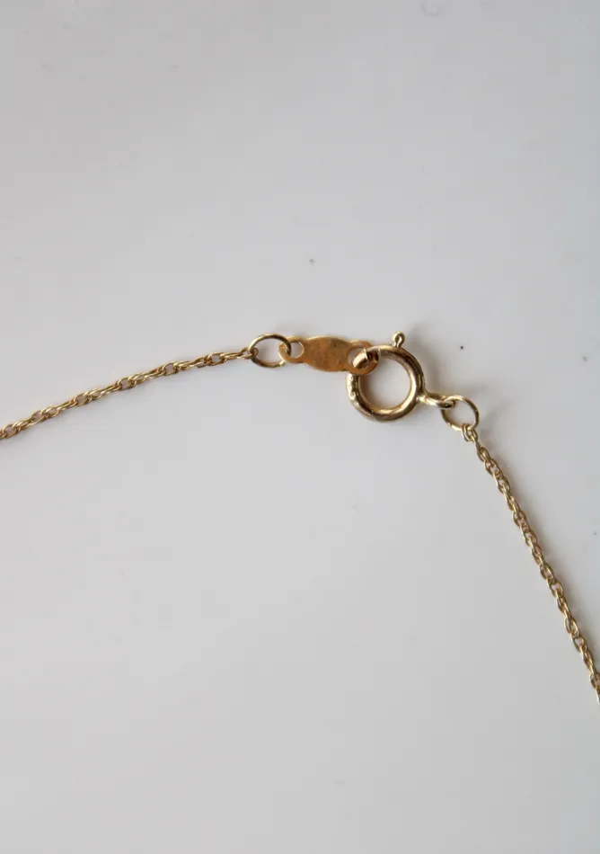Necklaces Jubilee Thrift Teardrop Pendant Gold Tone 925 Necklace