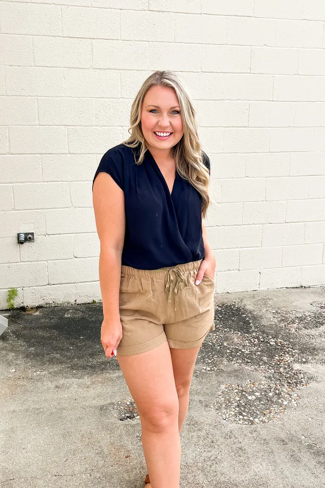 Necklaces Kori SALE Truth Be Told Linen Shorts