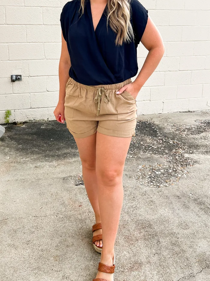 Necklaces Kori SALE Truth Be Told Linen Shorts