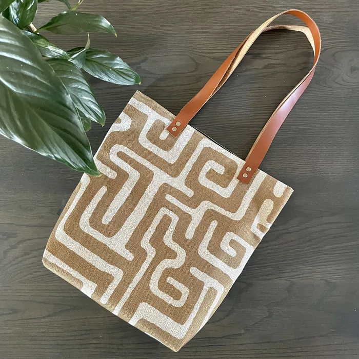 Necklaces Leather and Fabric Tote Bags HJT