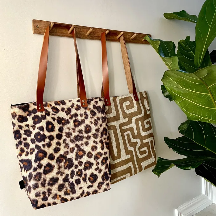 Necklaces Leather and Fabric Tote Bags HJT