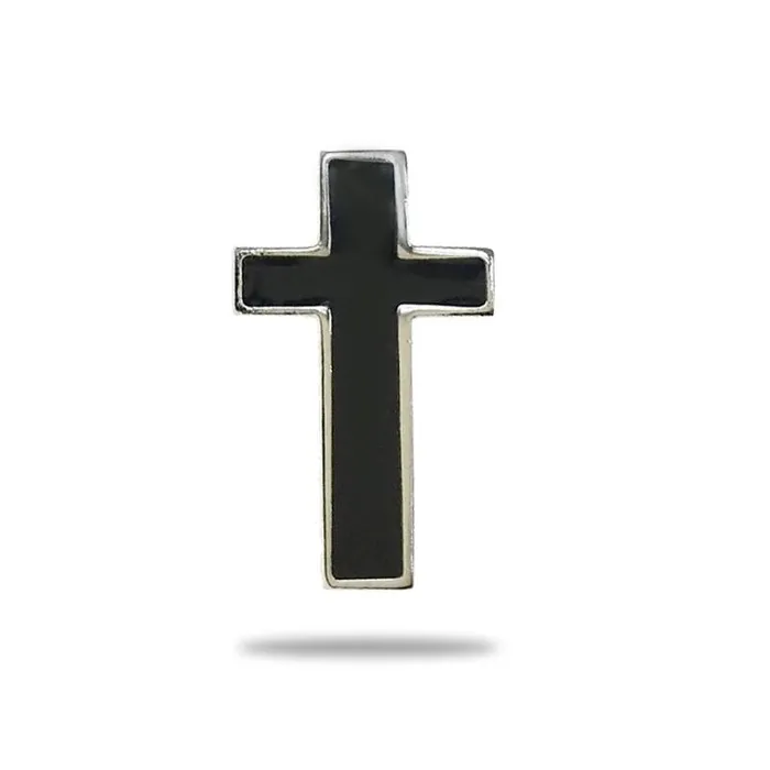 Necklaces Lords Guidance Christian Pinsbr Black Cross