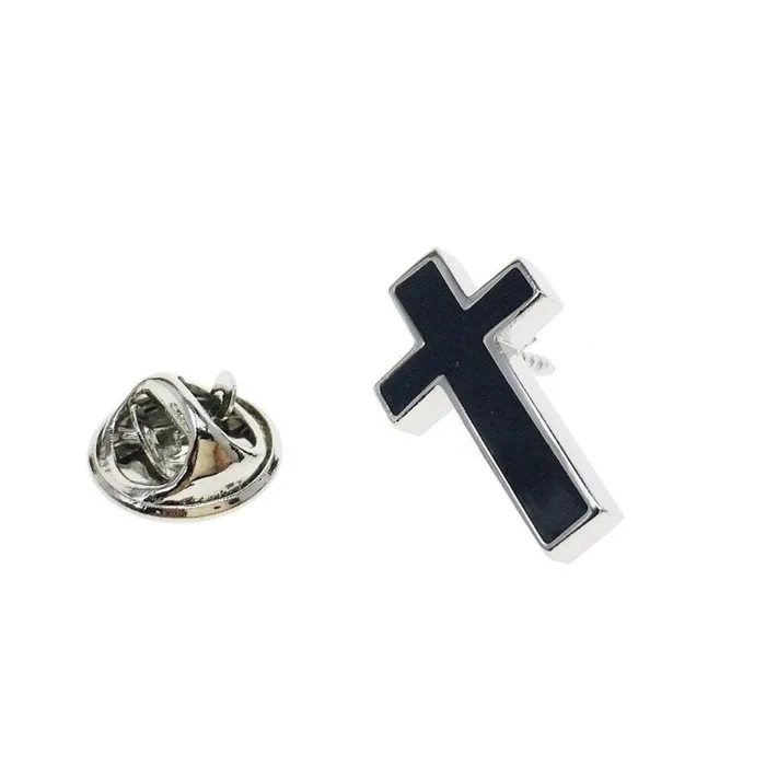 Necklaces Lords Guidance Christian Pinsbr Black Cross
