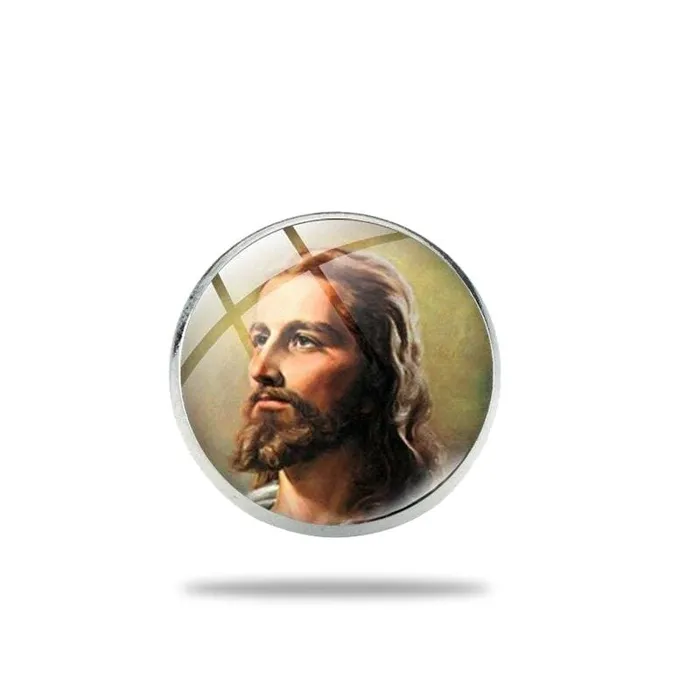 Necklaces Lords Guidance Christian Pinsbr Holy Face Of Jesus