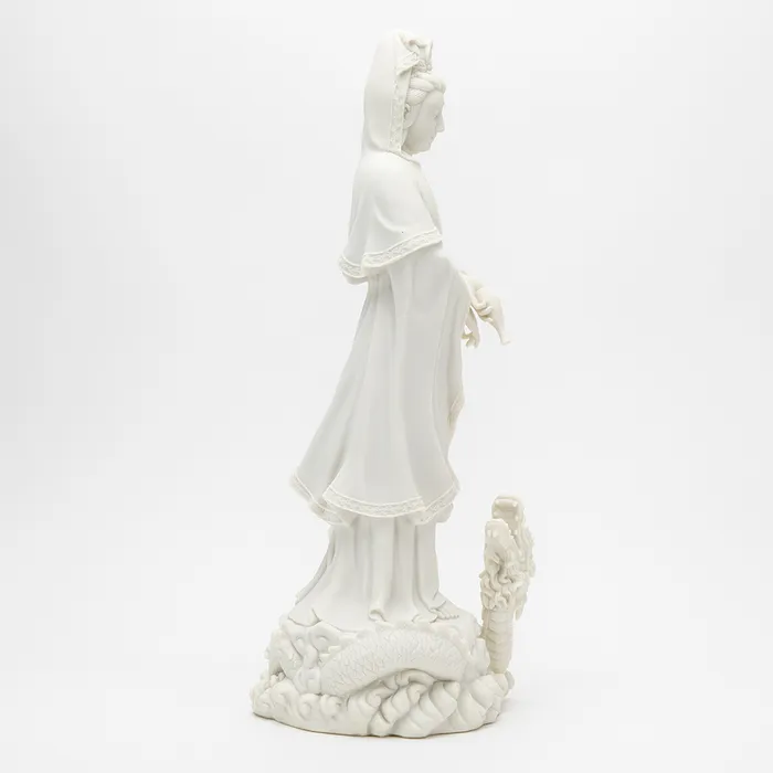 Necklaces Marble Quan Yin and Dragon Statue Top Land Trading