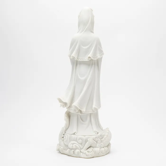 Necklaces Marble Quan Yin and Dragon Statue Top Land Trading