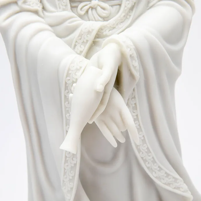 Necklaces Marble Quan Yin and Dragon Statue Top Land Trading