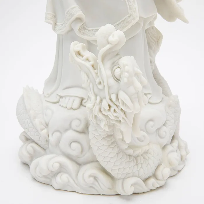 Necklaces Marble Quan Yin and Dragon Statue Top Land Trading
